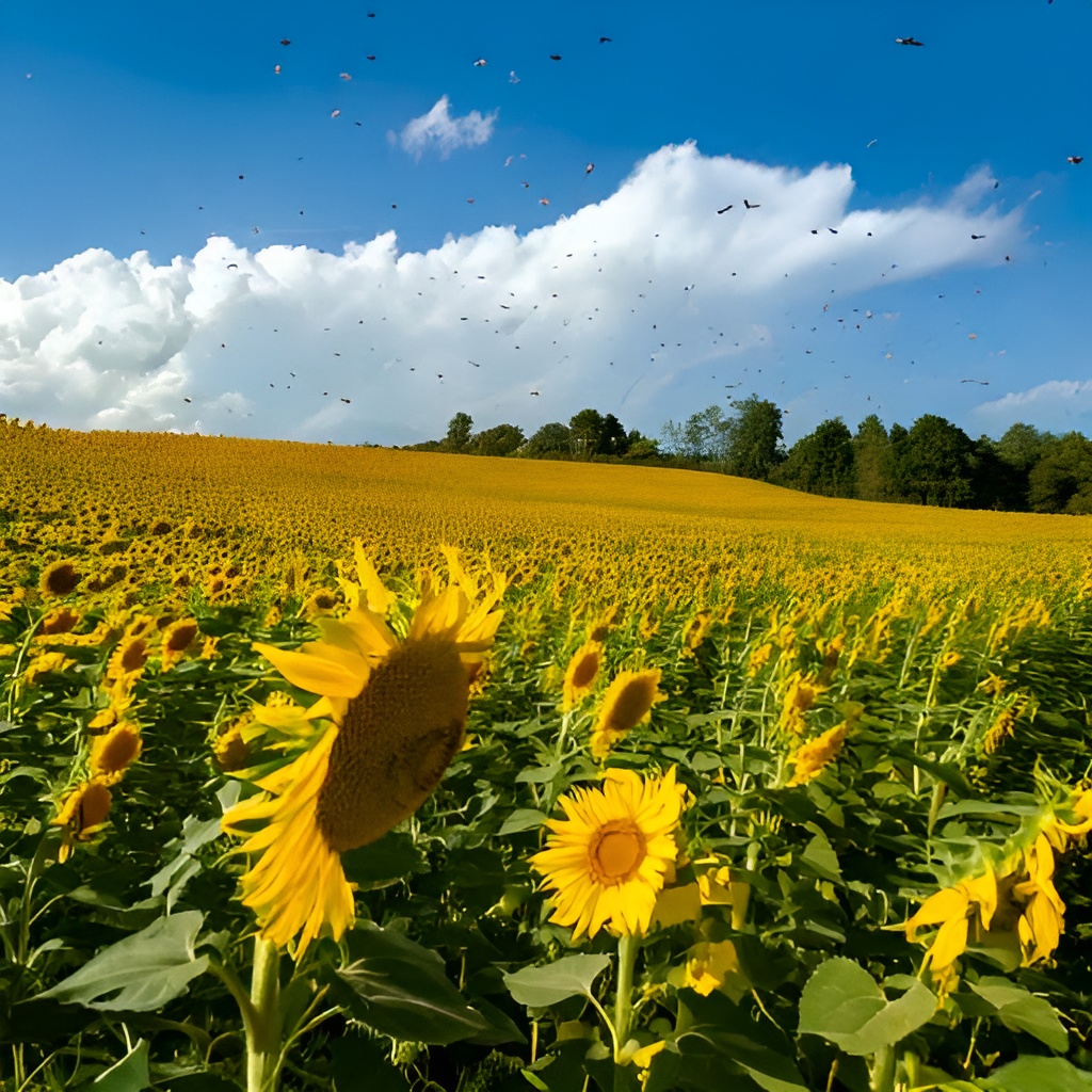 In Sunflower Fields: Pest and Weed Control